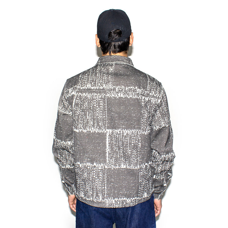 Carpet Company | Checker Zip-Up Jacket Color : Black