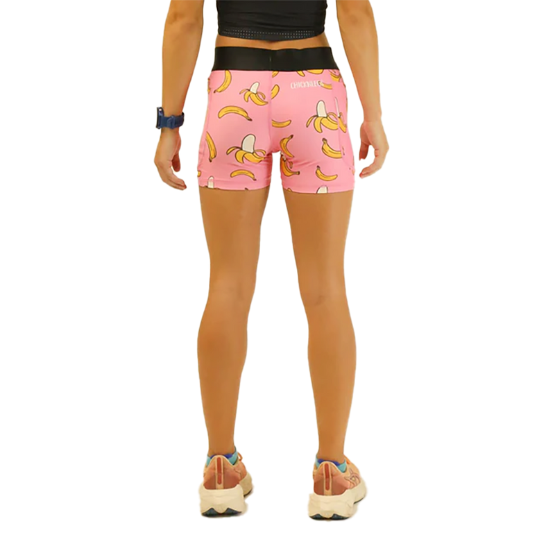 ChicknLegs 3" Compression Shorts Pink Bananas