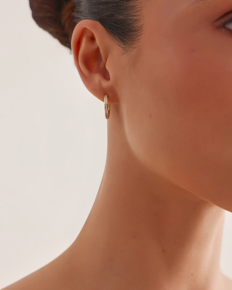 CHRISTINA EARRINGS - GOLD PLATED 18K-JEWELLERY-Billini-Billini