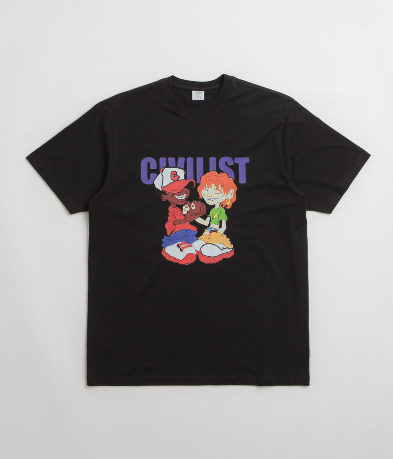 Civilist Characters T-Shirt in Black