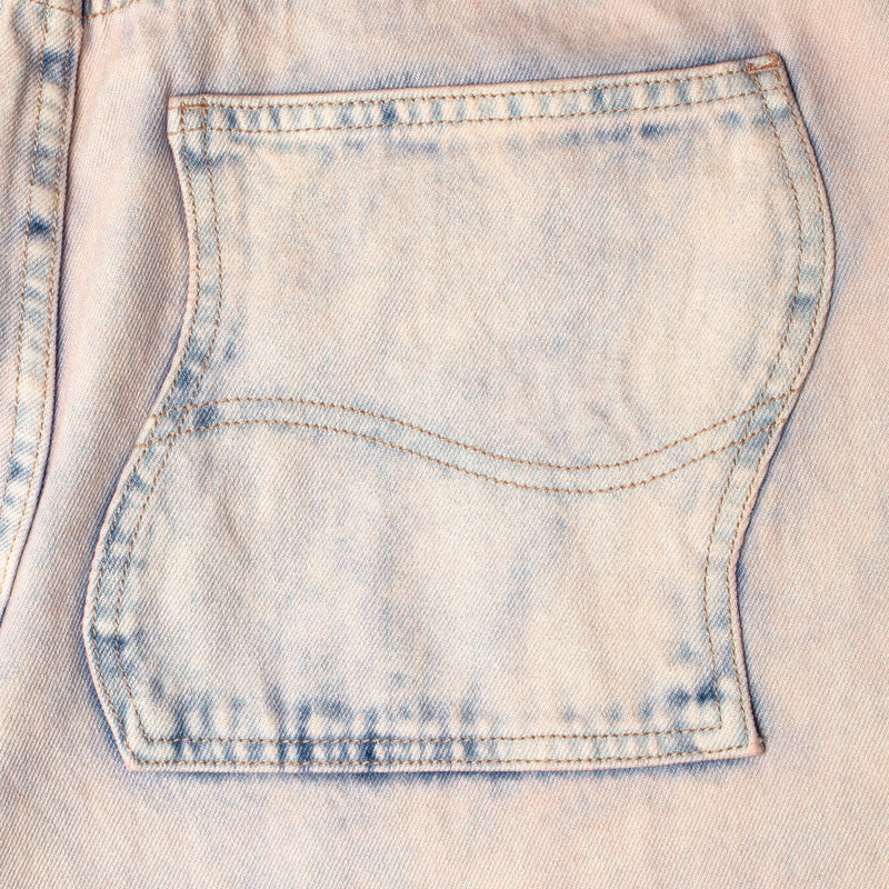 Dime | Classic Baggy Denim Pants Color : Overdyed Pink