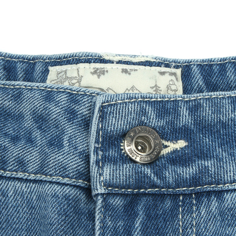 Dime Baggy Denim Pants Blue Washed