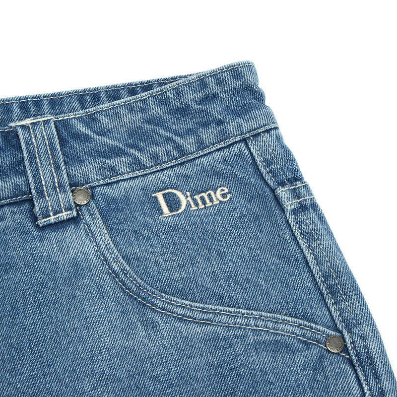 Dime Baggy Denim Pants Blue Washed