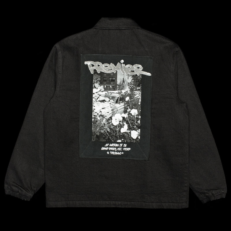 Premier Lined Denim Work Jacket Color : Black