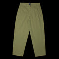 Noah | Classic Double-Pleat Herringbone Pant Color : Army Green