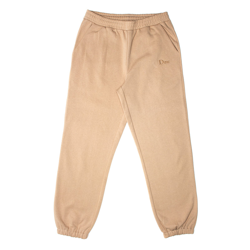 Dime | Classic Small Logo Sweatpants Color : Tan