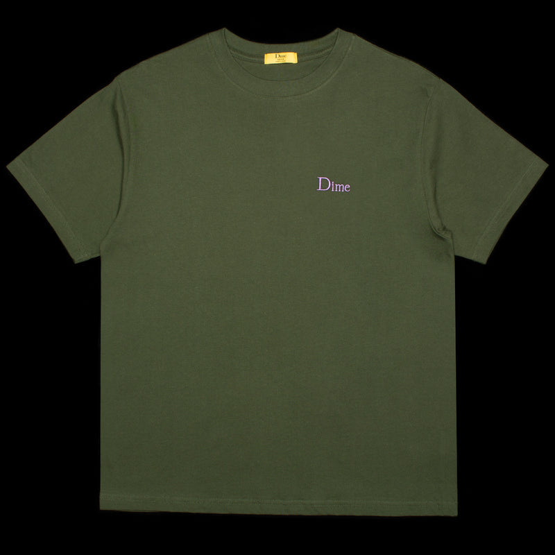 Dime | Classic Small Logo T-Shirt Color : Forest Green