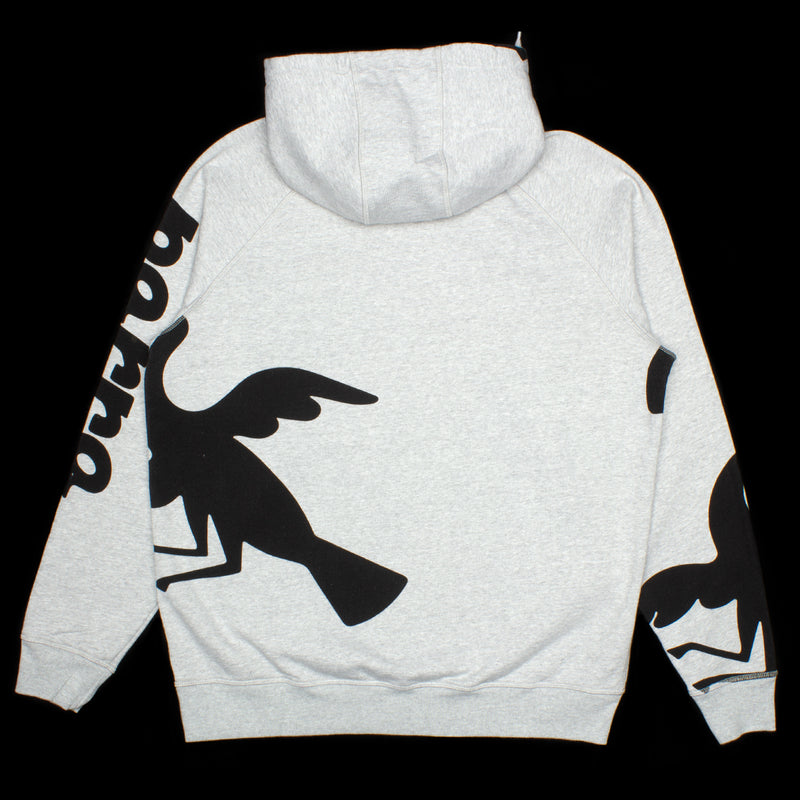 by Parra | Clipped Wings Hooded Sweatshirt Color : Heather Grey