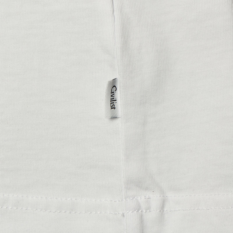 Civilist | Club Tonal T-Shirt Color : White
