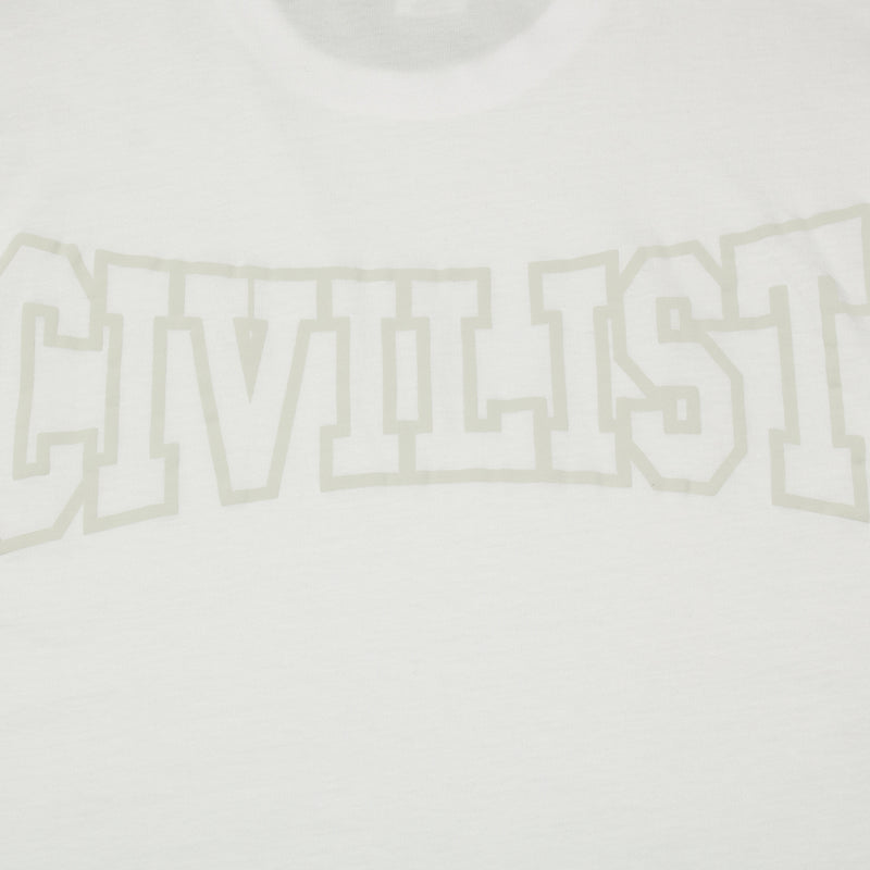 Civilist | Club Tonal T-Shirt Color : White
