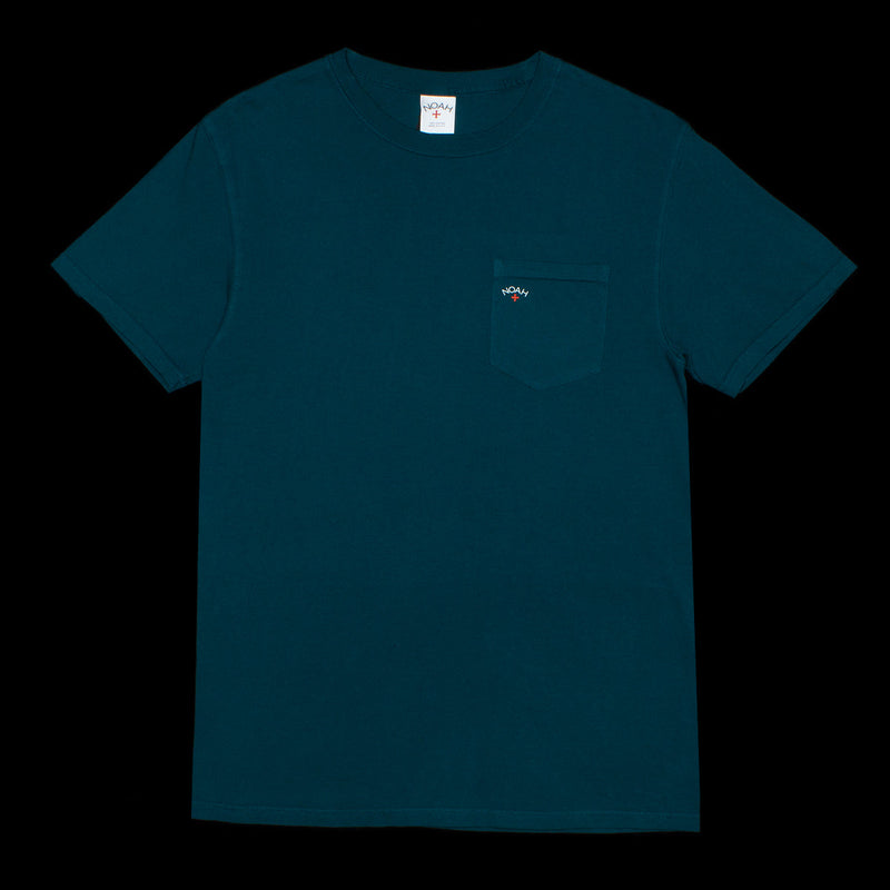 Noah Core Logo Pocket T-Shirt Color : Deep Teal