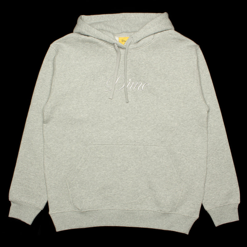 Dime | Cursive Logo Hoodie Color : Heather Grey