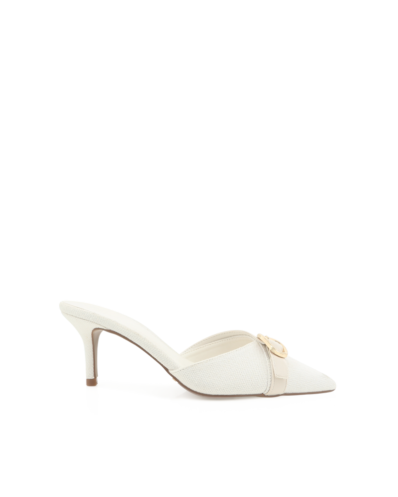 DAKODA - CREAM LINEN-PUMPS-Billini-Billini