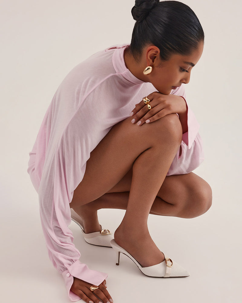 DAKODA - CREAM LINEN-PUMPS-Billini-Billini