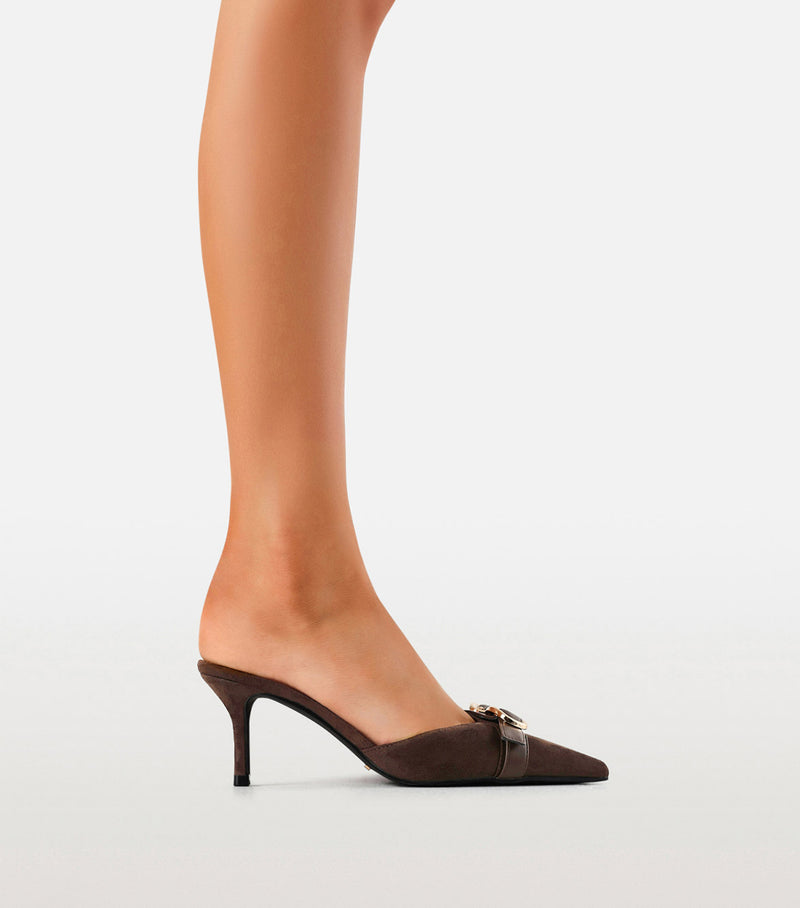 DAKODA - DARK CACAO SUEDE-PUMPS-Billini-Billini
