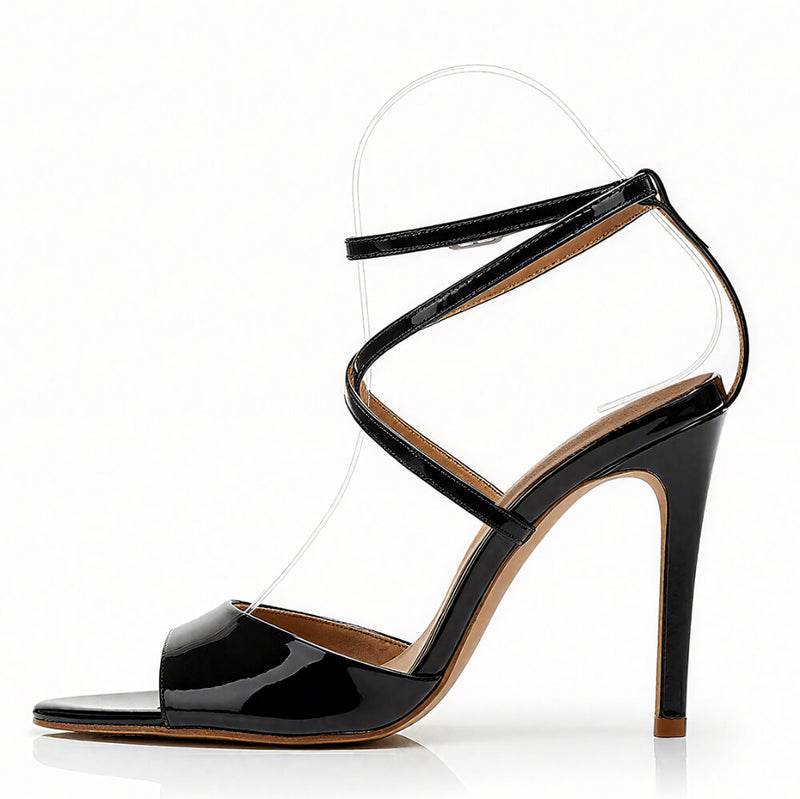 Daneah - Black Vegan Patent - Street Sole