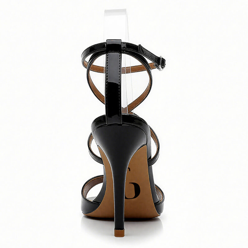 Daneah - Black Vegan Patent - Street Sole