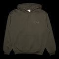 Polar | Dave Stroke Logo Hoodie Color : Dirty Black