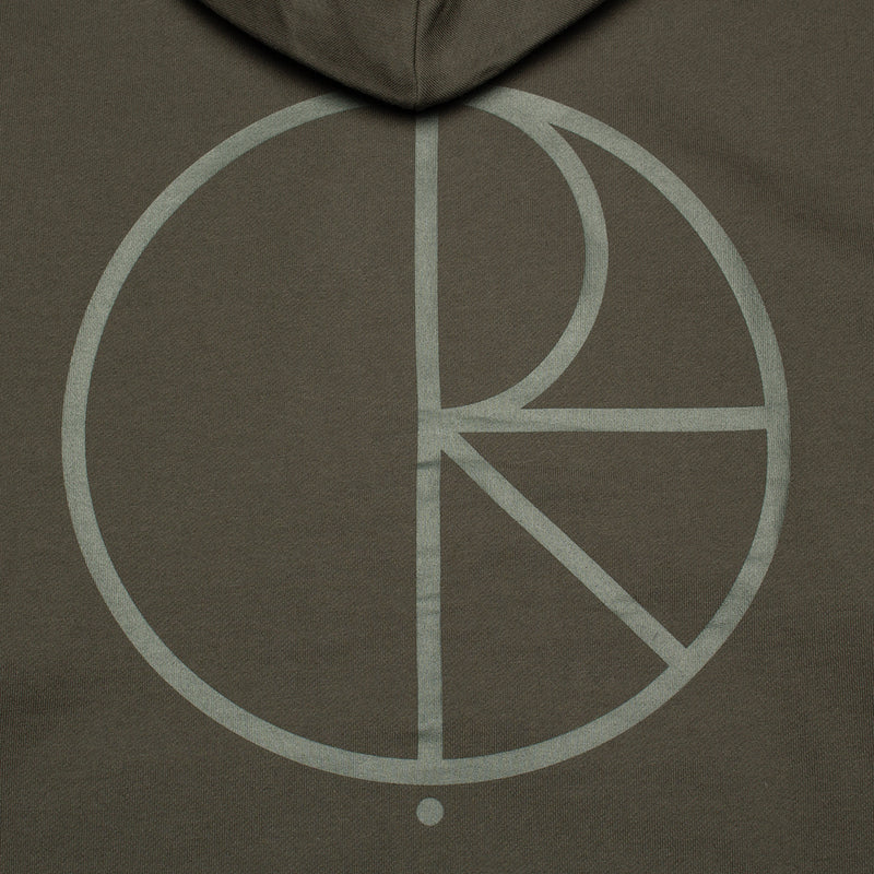 Polar | Dave Stroke Logo Hoodie Color : Dirty Black
