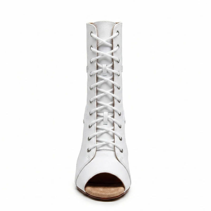 Denver - White Vegan Leather - Street Sole