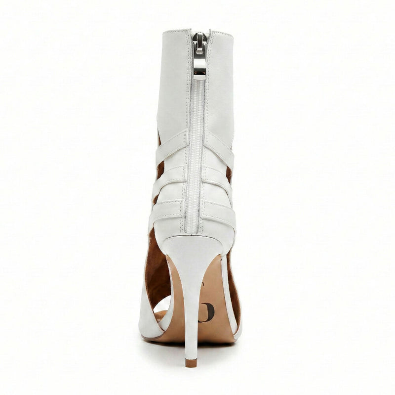 Denver - White Vegan Leather - Street Sole