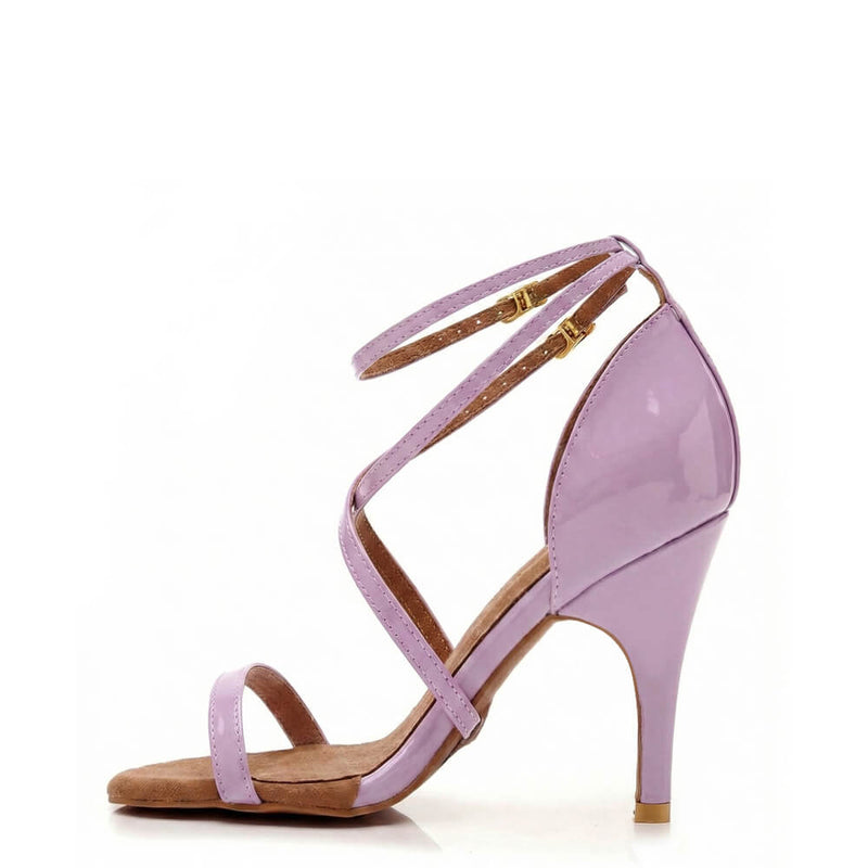 Desmira - Pink Vegan Patent - Suede Sole