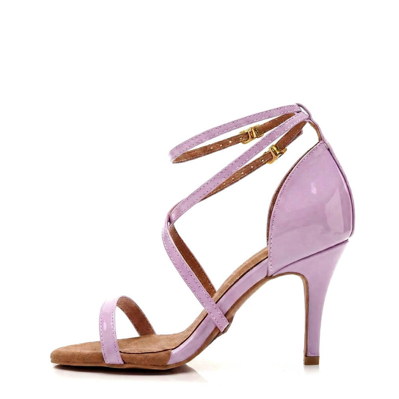 Desmira - Pink Vegan Patent - Suede Sole