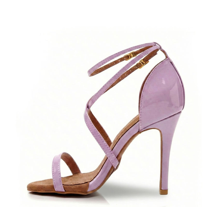 Desmira - Pink Vegan Patent - Suede Sole
