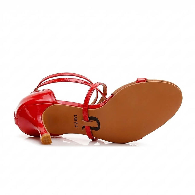 Desmira - Red Vegan Patent - Street Sole