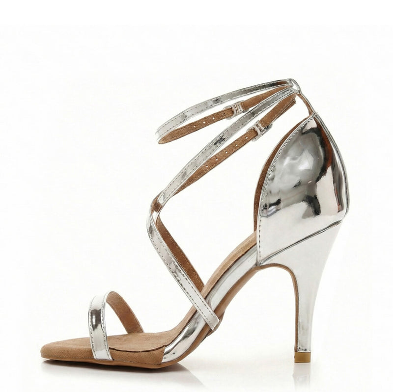 Desmira - Silver Vegan Leather - Street Sole