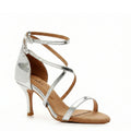Desmira - Silver Vegan Leather - Suede Sole
