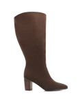 DESTINY EXTENDED CURVE - DARK CACAO SUEDE-Boots-Billini-Billini