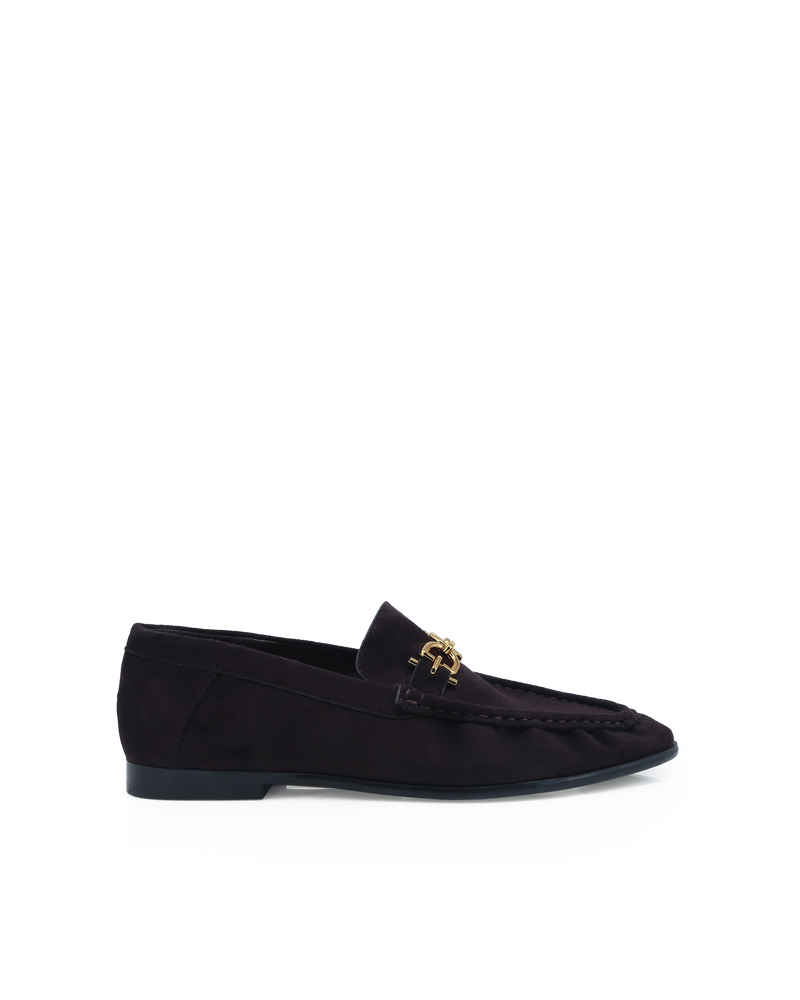 DEVORAH - DARK CHOCOLATE SUEDE-Flats-Billini-Billini
