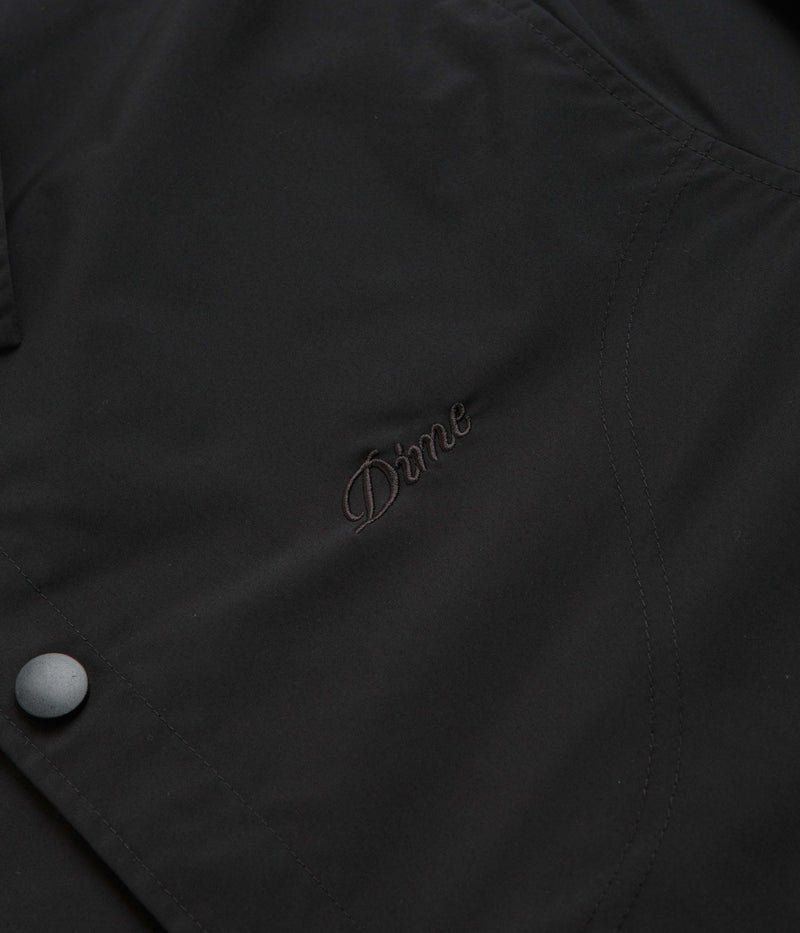 Dime Cursive Coach Jacket in Black