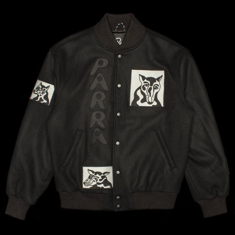 by Parra | Dog Faced Varsity Jacket