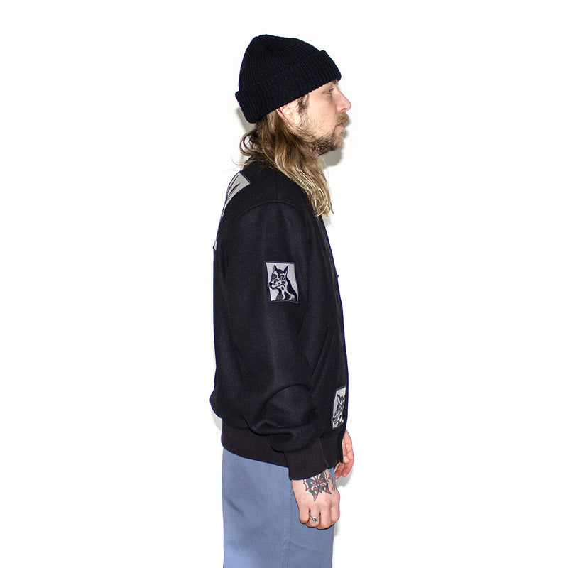 by Parra | Dog Faced Varsity Jacket