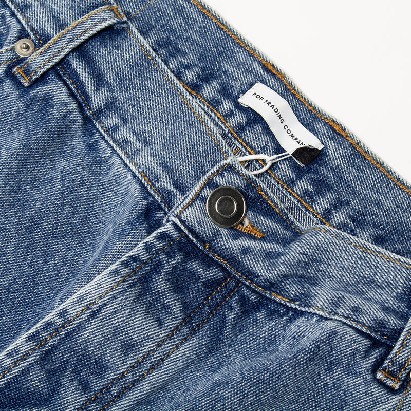 Pop Trading Company | DRS Denim Pant stonewashed blue
