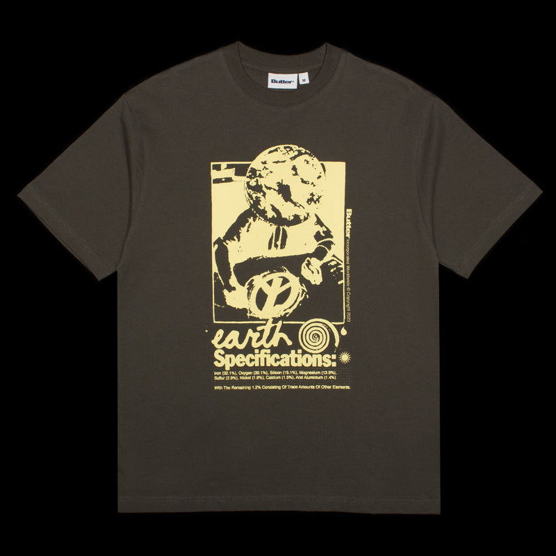 Butter Goods | Earth Spec T-Shirt Color : Charcoal