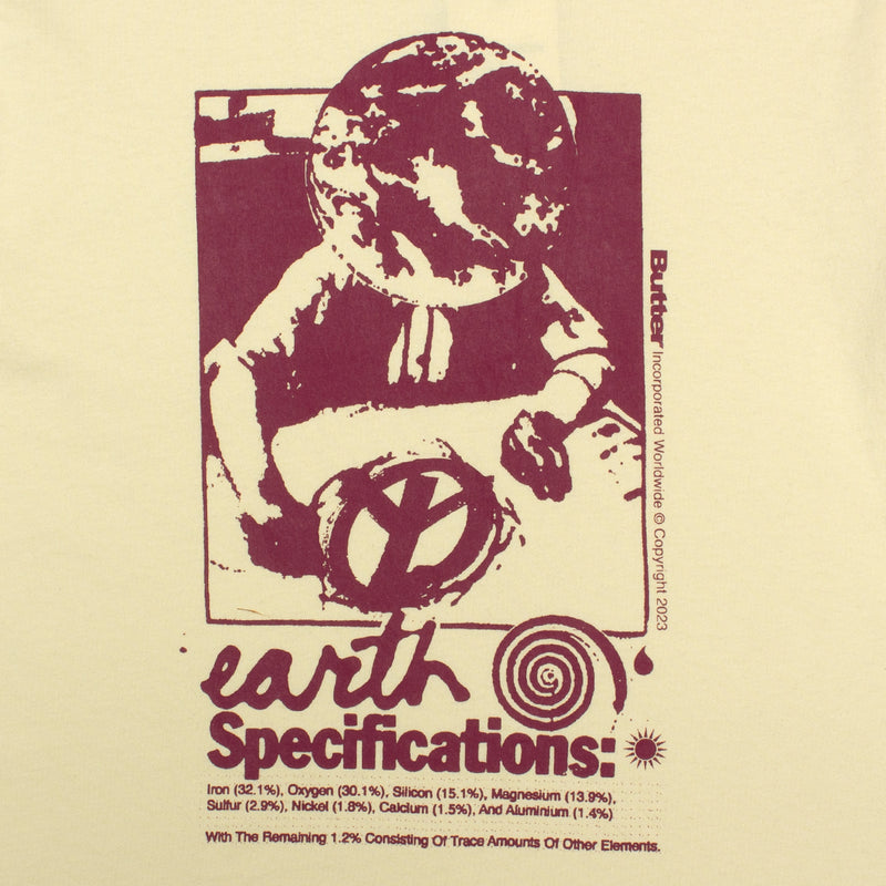 Butter Goods | Earth Spec T-Shirt Color : Cream