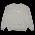 Grand Collection |&nbsp;Embroidered Crewneck Sweatshirt ash grey