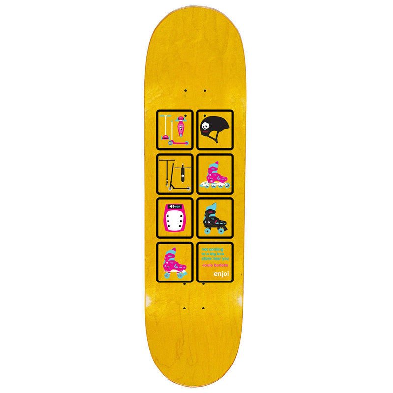 Enjoi Big Box Roller Blades R7 Skateboard Deck - Orange - 8.50"