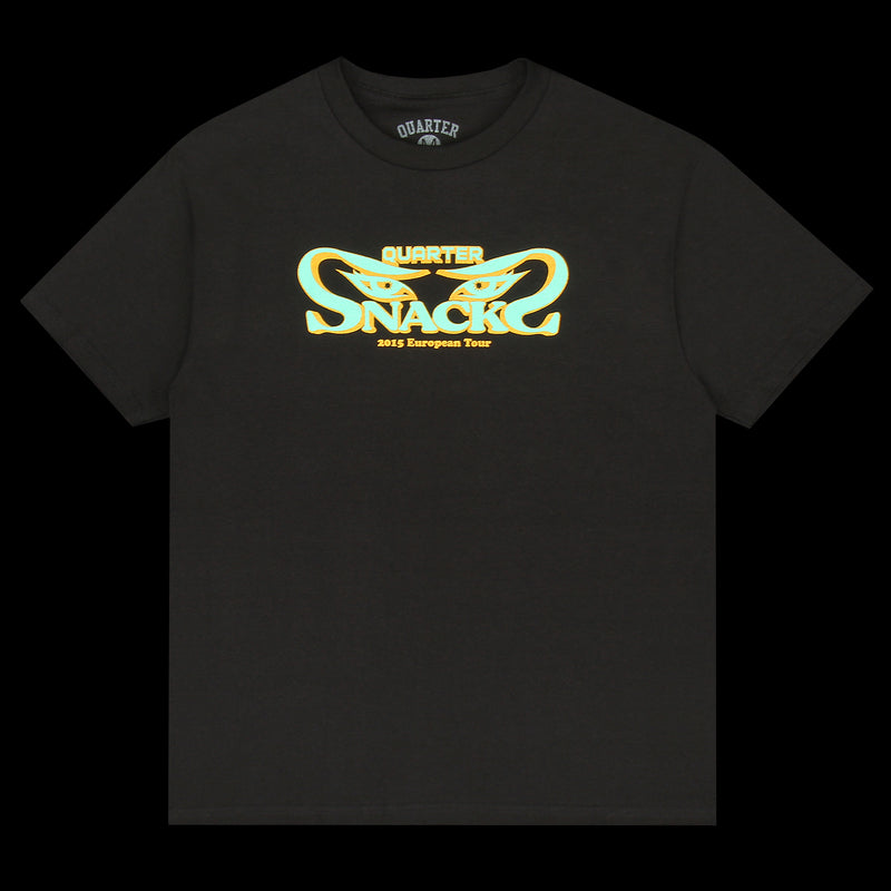 Quartersnacks Euro Tour T-Shirt Black