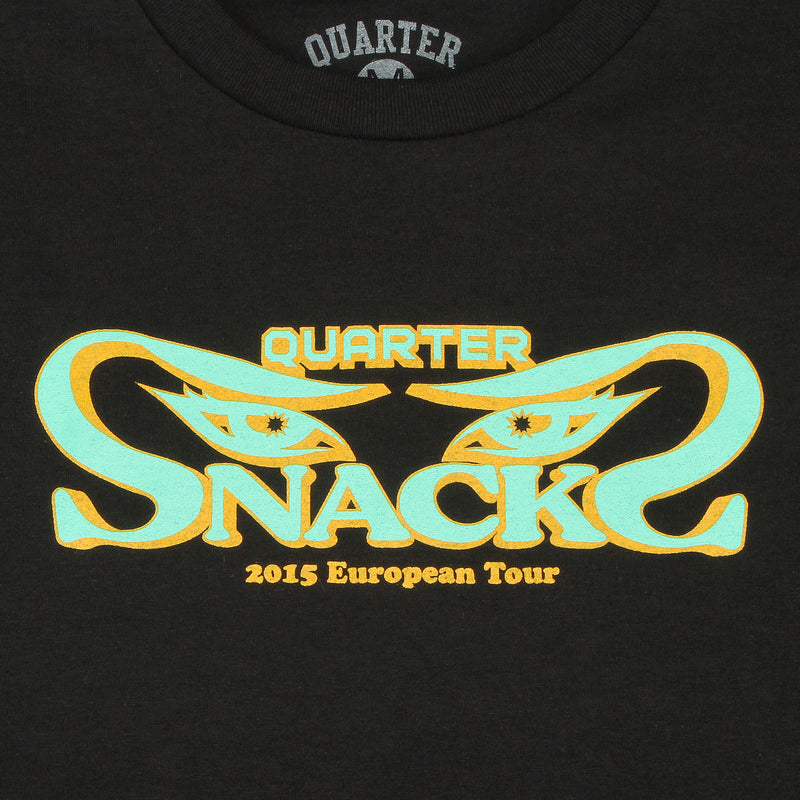 Quartersnacks Euro Tour T-Shirt Black