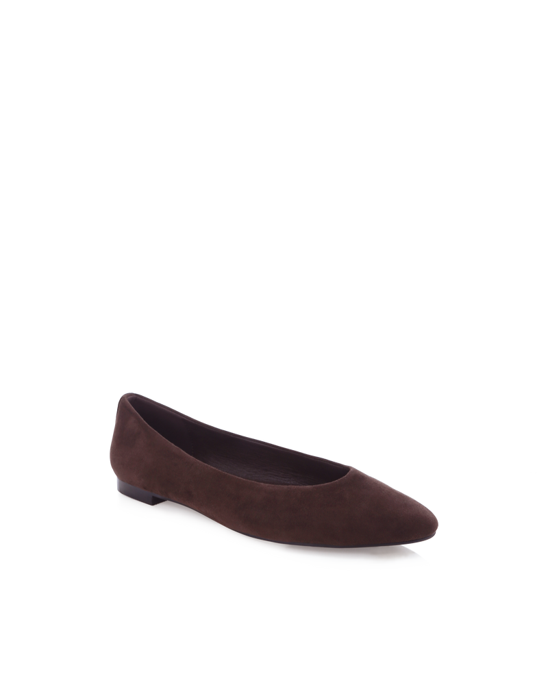 EVERETT - DARK CACAO SUEDE-Flats-Billini-Billini