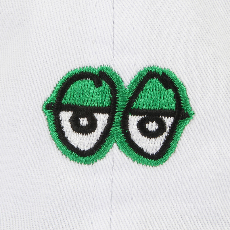 Krooked | Eyes Strapback Hat White / Green