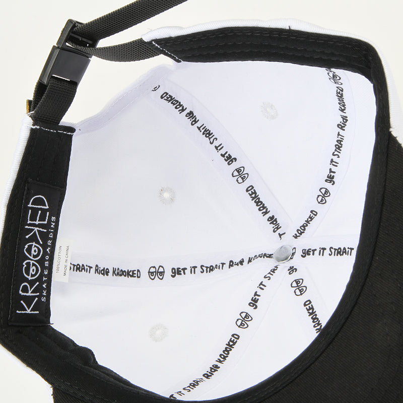 Krooked | Eyes Strapback Hat White / Green