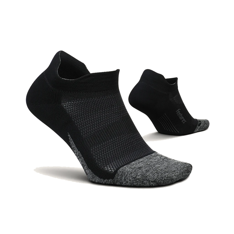 Feetures Elite Light Cushion No Show Tab - Black