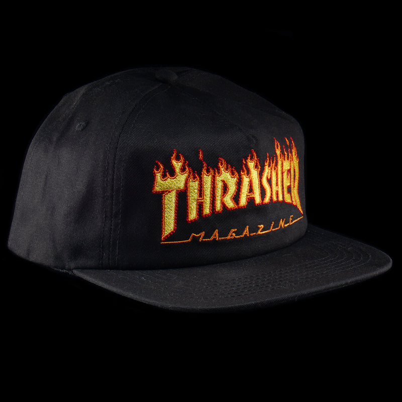 Thrasher | Flame Logo Hat Color : Black