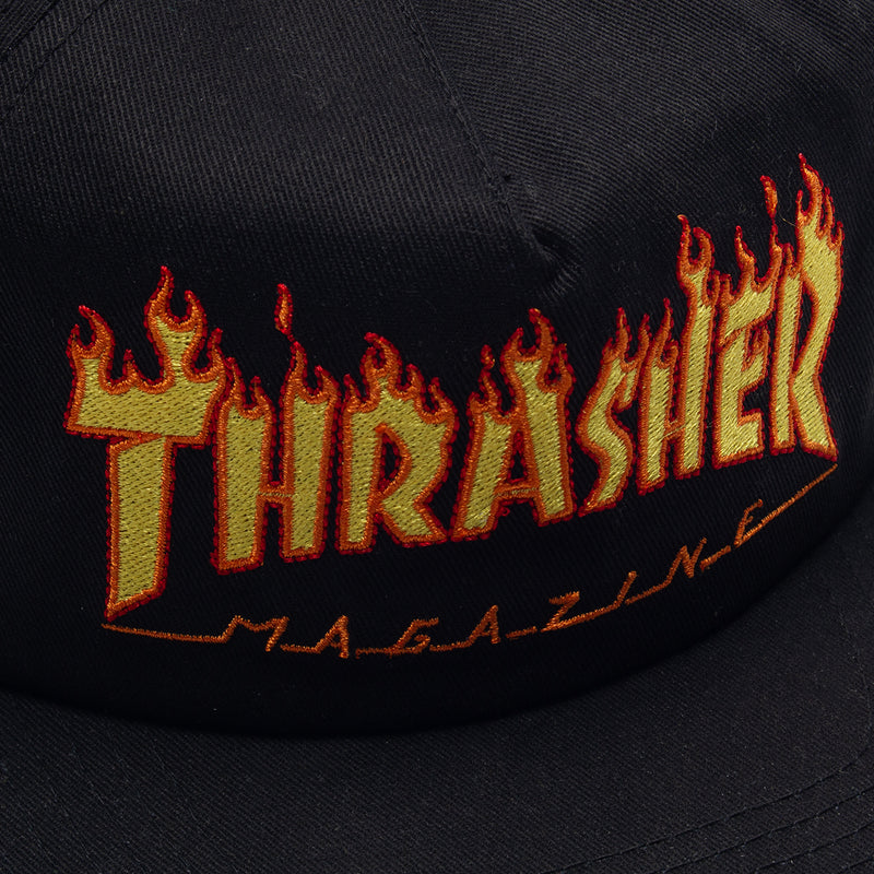 Thrasher | Flame Logo Hat Color : Black