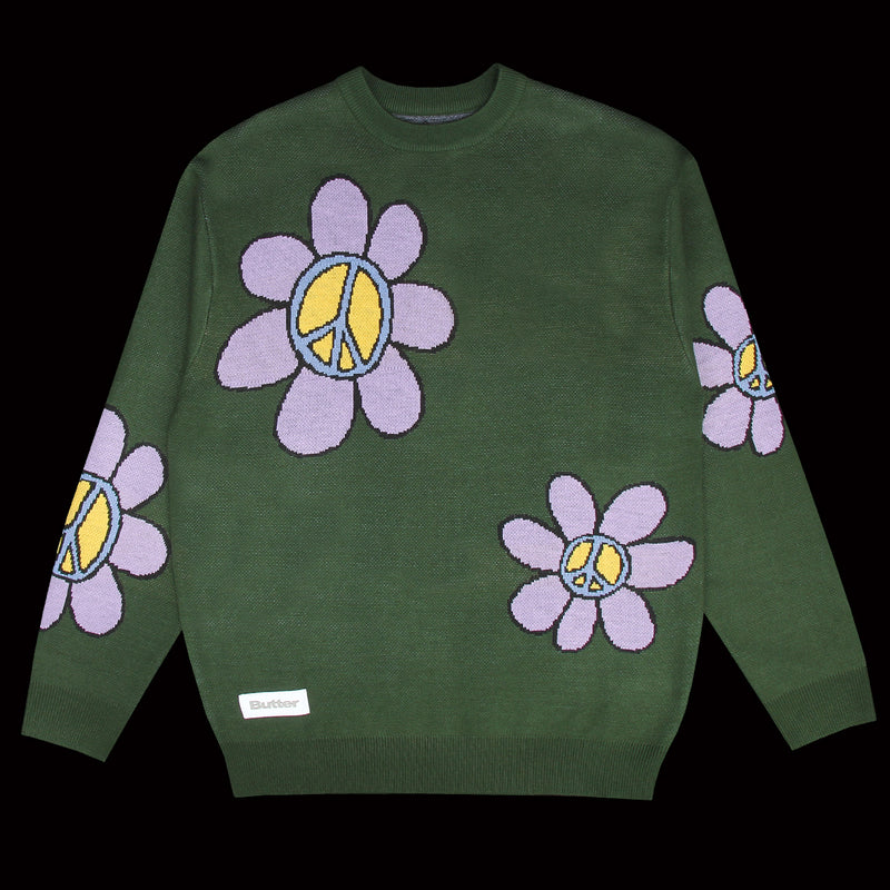 Flowers Knitted Sweater